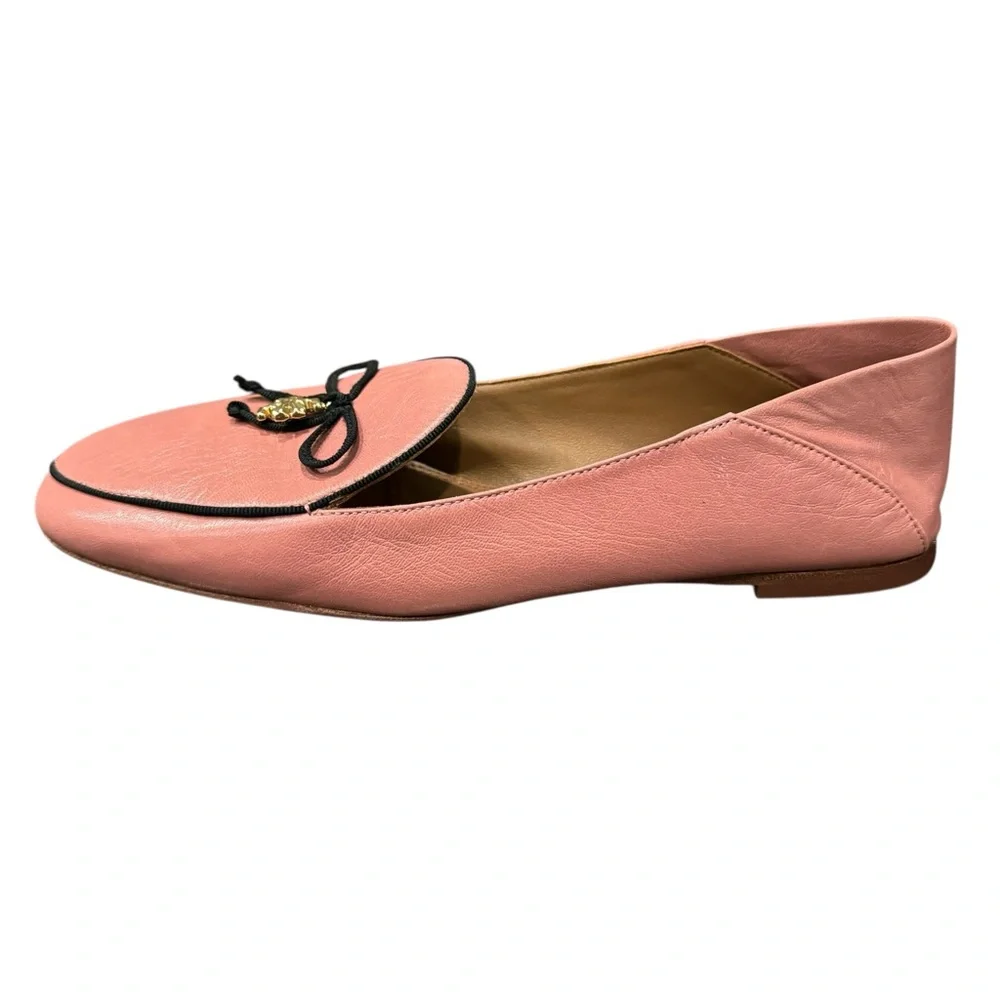 Tory Burch Charm Loafers Flats Rosa